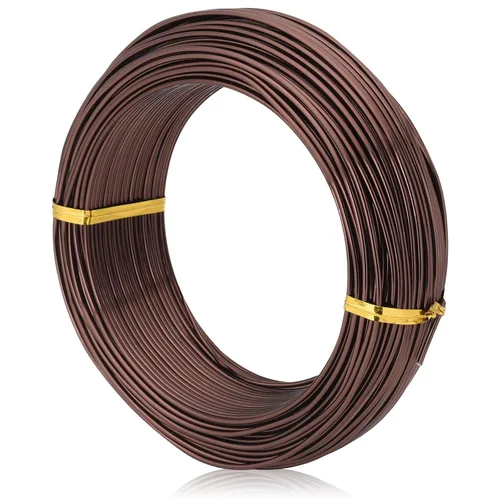 Miniatura 21 de Negro-1.0-Alambre de aluminio anodizado para bonsái de 250g de gran rollo, muchas tallas para elegir, KSVZS alambre de metal flexible