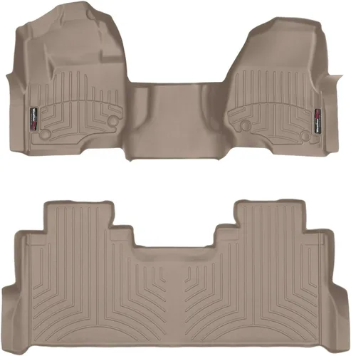 Miniatura 11 de WeatherTech Revestimientos de Piso de Ajuste Personalizado para Ford Super Duty, Super Duty, 1ª Fila (OTH) y 2ª Fila (4410321-4410123), Negro