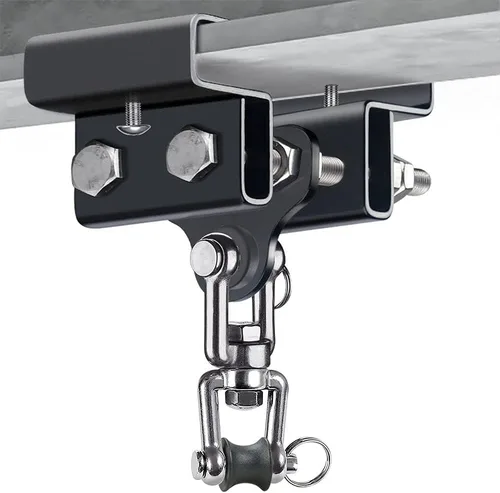 Miniatura 11 de Dolibest Colgador de vigas de acero resistente, soporte para bolsa pesada, colgador de bolsa pesada I Beam para percha de saco de boxeo