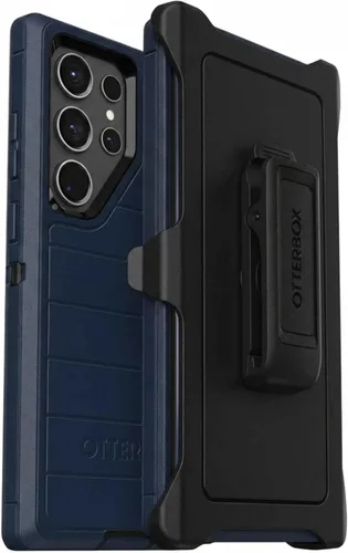 Miniatura 8 de OtterBox Funda para Galaxy S23 Ultra (Solo) - Serie Defender - Negro, Resistente y Duradero - con Protección de Puertos - Incluye Soporte con Clip