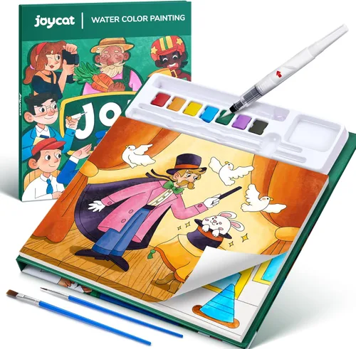 Miniatura 14 de JoyCat Libros de colorear con pintura y agua para niños pequeños, juegos de pintura acuarela para niños de 3-5 4-8 años, juguete de dibujo