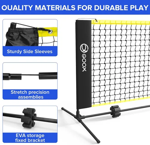 Miniatura 4 de GOOX 6FT Small Mini Pickleball Net Set - Quick Setup Indoor/Outdoor Portable Practice Net