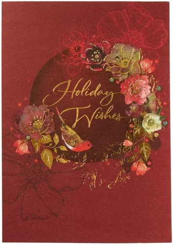 Miniatura 2 de NIQUEA.D, Tarjeta de Navidad de Robin y Flores
