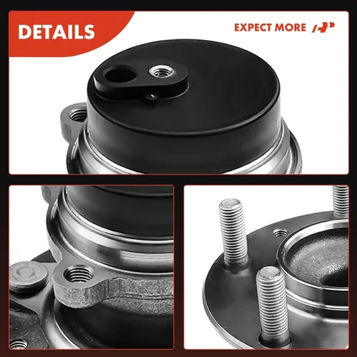 Miniatura 8 de A-Premium 2 rodamientos de rueda delantera y conjunto de cubo con 5 lengüetas compatibles con Mazda RX-8 2009 2010 2011, con control de estabilidad