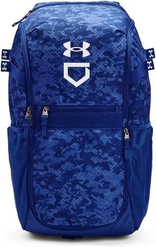 Miniatura 15 de Under Armour Mochila de béisbol para adulto unisex Utility con estampado, Tamaño único (412) Azul marino medianoche/ Oro metálico