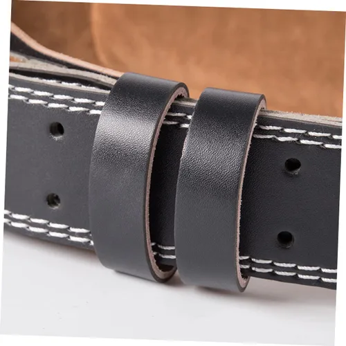 Miniatura 2 de BESPORTBLE Cinturón de ejercicio ajustable para hombre, cinturón de cintura para hombres, cinturón de sentadillas para la espalda, cinturón