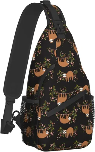 Bandolera tipo mochila cruzada al hombro, bolsas de pecho, unisex, para viajes, casual, senderismo, con correa ajustable para hombres y mujeres