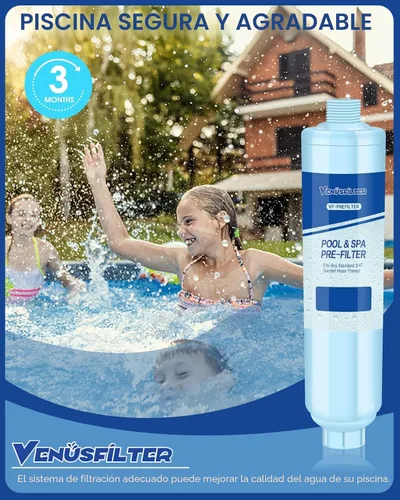 Miniatura 5 de Filtro de manguera de jardín para llenar jacuzzi, piscina, spa, reduce en gran medida los sedimentos, el cloro, los metales pesados y los olores
