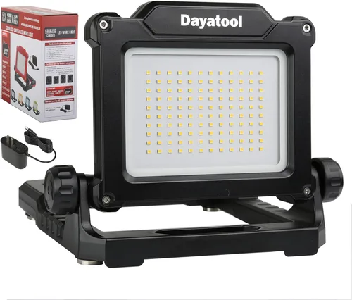 Miniatura 11 de 4000 lúmenes Luz de trabajo LED magnética inalámbrica, compatible con Dewalt Makita 20V Milwaukee 18V m18 Batería de litio recargable