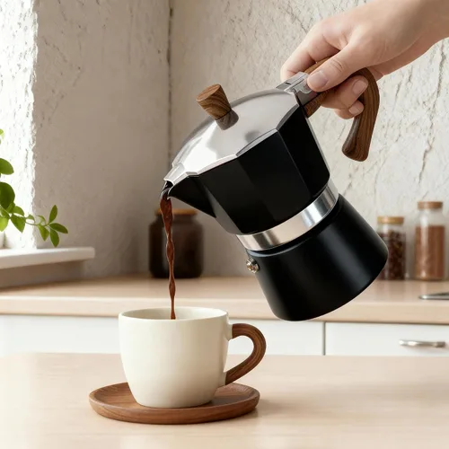 Miniatura 6 de ShanSon Moka Pot - Cafetera de café expreso de 3 tazas de 5 onzas, cafetera italiana manual cubana, cafetera italiana espresso greca para capuchino