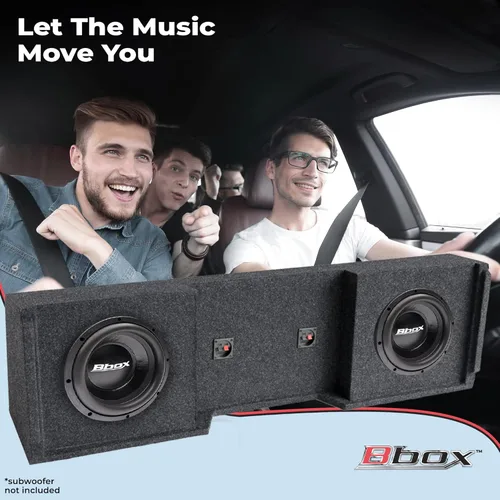 Miniatura 3 de Bbox Caja de subwoofer doble sellada de 10 pulgadas, caja de subwoofer Accu-Tuned mejora la calidad de audio, sonido y graves - Compatible