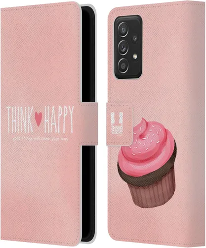 Miniatura 8 de Head Case Designs Assortment Cupcakes Happiness Leather Wallet Case Compatible with Samsung Galaxy A53 5G (2022)