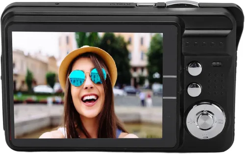 Yoidesu Cámara digital, cámaras 4K para fotografía, cámara compacta con zoom digital 8X, pantalla grande 2.7, cámara de vlogging 4K para fotografía