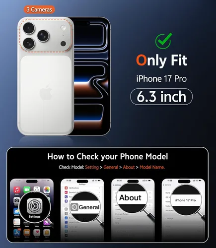 Miniatura 555 de FNTCASE Funda para iPhone 13 Pro-Max: Fundas magnéticas transparentes compatibles con Magsafe Slim anti amarillamiento protección contra caídas
