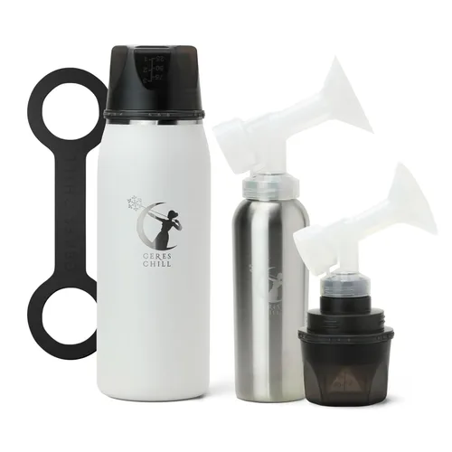 Miniatura 10 de CERES CHILL OG Enfriador y Calentador de Leche Materna – Enfriador Portátil de Leche Materna de 12–34oz, Almacenamiento y Biberón para Bebé