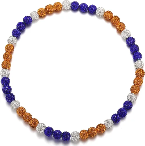 Miniatura 30 de Collar de Cadena de Béisbol con Perlas para Hombres, Regalos de Collar de Béisbol de la Colección Bling Ice para Niños, Collar de Accesorios