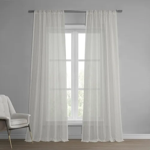 Miniatura 11 de HPD Half Price Drapes SHCH-11729-84 - Cortina transparente de lino con estampado (1 panel), 50 x 84, Avignon Vine