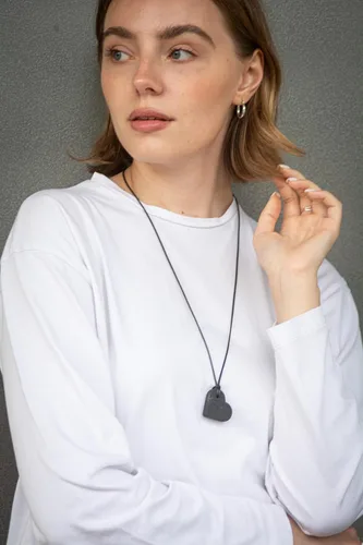 Miniatura 7 de Keled Rocks Shungite Pendant Necklace Raw Stone