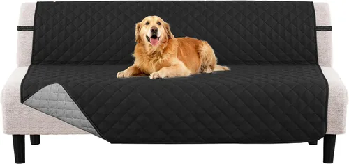 Miniatura 19 de PrinceDeco Funda de sofá para perros, lavable y reversible, apta para mascotas, resistente al agua, protector de muebles con correas elásticas