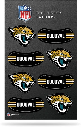 Miniatura 16 de Rico Industries NFL Footbal Peel & Stick Temporary Tattoos - Eye Black - Game Day Approved!