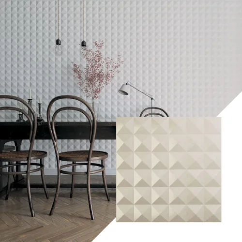 Miniatura 7 de Ekena Millwork 19 5/8 pulgadas de ancho x 19 5/8 pulgadas de alto Damon EnduraWall Panel decorativo de pared 3D, niebla marina