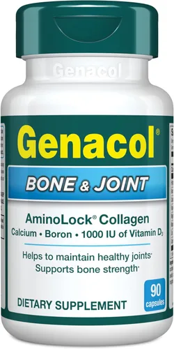 Genacol Huesos y articulaciones: calcio, vitamina D3, boro y colágeno ultrahidrolizado, vitaminas para huesos y articulaciones, 90 cápsulas