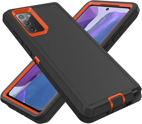 Miniatura 11 de Funda para Samsung Galaxy Note 20 (no para Note 20 Ultra), resistente funda protectora a prueba de polvo, a prueba de golpes, protección contra Negro