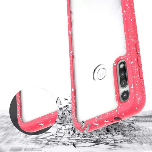 Miniatura 8 de Funda para Moto G Fast de cuerpo completo a prueba de golpes, con protector de pantalla integrado para niñas y mujeres, funda protectora brillante