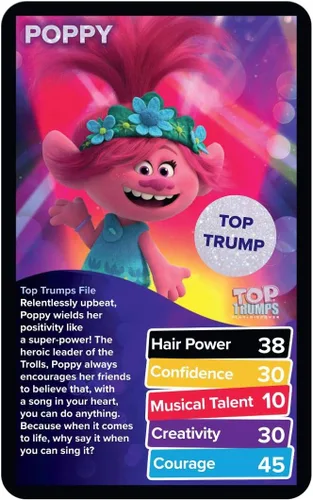 Miniatura 2 de Top Trumps Juego de cartas Trolls 2 - Juegos familiares para niños y adultos - Juegos de aprendizaje - Juegos de cartas para niños 2 y más