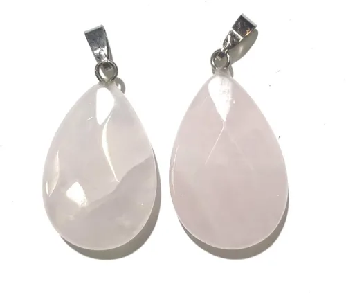 Miniatura 6 de LE SKY 12 colgantes de piedra natural en forma de gota de agua con forma de ágata de cristal facetado, piedra de Reiki para hacer joyas y collares