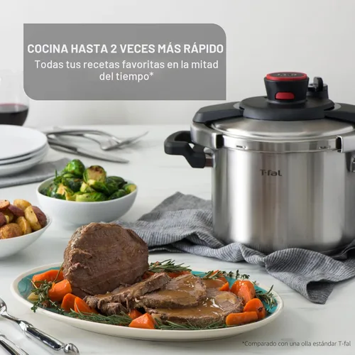 Miniatura 3 de Olla a presión eléctrica T-Fal 12 en 1, multifuncional programable con 25 programas integrados inteligentes, olla de cerámica antiadherente