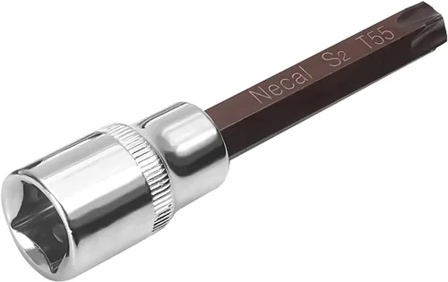 Miniatura 35 de Utoolmart 1/2-Inch Drive x T50 Torx Bit Socket S2 Acero 55mm/2.17" Longitud Auto Reparación Herramienta Listo Impacto 2 Pcs