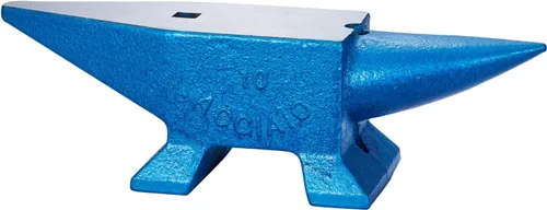 Miniatura 11 de VEVOR Yunque de cuerno único, yunque de acero de 22 libras para herrero a la venta, herramientas de acero forjado con agujero redondo y cuadrado
