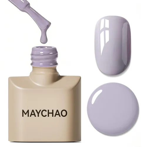 Miniatura 100 de MAYCHAO Esmalte de uñas de gel rosa intenso de 0.5 onzas líquidas, 1 unidad de esmalte de gel rosa brillante, esmalte de uñas que se absorbe con luz