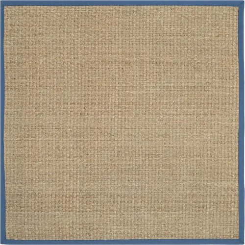Miniatura 143 de Safavieh Natural Fiber NF114P - Alfombra redonda de hierba marina, tejido de canasta, con borde, de 244 cm, color gris Natural/ gris
