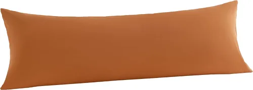Miniatura 21 de JELLYMONI Juego de 2 fundas de almohada estándar de algodón lavado con textura similar al lino, color ámbar naranja de 20 x 26 pulgadas, fundas