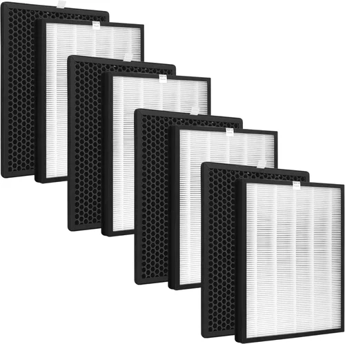Miniatura 4 de Alexapure Breeze - Juego de 2 filtros de repuesto compatibles con AP-B102, purificador de filtro de aire 3049, 2 filtros H13 True HEPA y 2 filtros