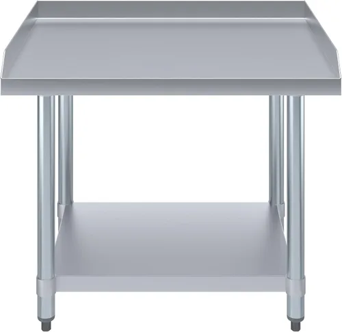 Miniatura 2 de AmGood Soporte para equipo de acero inoxidable, resistente, grado comercial, con estante inferior, certificado NSF