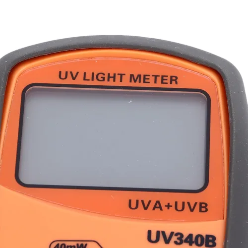 Miniatura 7 de Medidor de luz, probador UVA UVB con pantalla LCD, medidor portátil para prueba de lámpara y más para medir luz, rango de prueba: 0-40mW, 290-390nm
