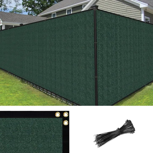 Miniatura 8 de COARBOR Pantalla de Privacidad para Cerca de 4' x 12', Malla de Protección contra Viento Resistente, Cubierta de Red de Sombra para Pared Exterior