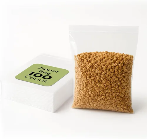 Miniatura 18 de Restaurantware Bag Tek - Bolsas resellables con cremallera de 3.5 x 2 pulgadas, 100 bolsas con cremallera de alta claridad, para aperitivos, nueces