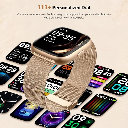 Miniatura 6 de Reloj inteligente para mujer con Alexa integrado, pantalla táctil HD de 1.83 pulgadas, rastreador de actividad física con llamadas Bluetooth
