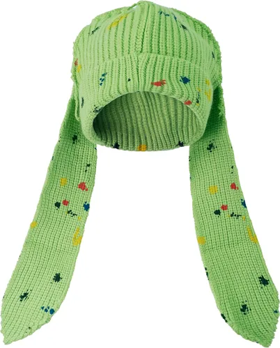 Miniatura 18 de Gorro de punto con orejas largas de conejo, gorro divertido de invierno, gorro cálido de punto de conejo de ganchillo para exteriores