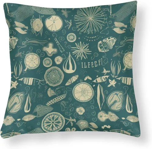 Miniatura 12 de Fundas de almohada cuadradas de satén rústico de dibujos animados con cremallera de 16 x 16 pulgadas, fundas de almohada para sofá, muebles