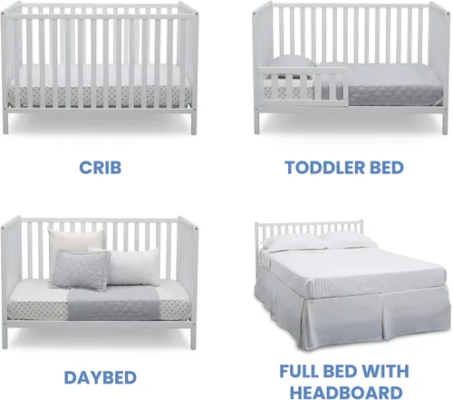 Miniatura 7 de Delta Children Beautyrest Silver Slumber Nights - Colchón convertible 4 en 1 para cuna y niño pequeño
