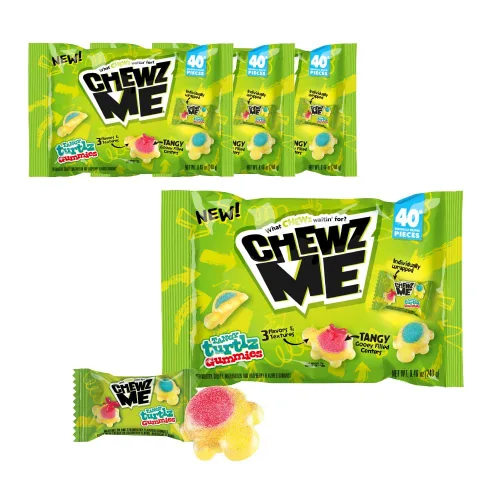 Miniatura 11 de ChewzMe Tangy Turtlz - Gomitas rellenas de gelatina con forma de tortuga envueltas individualmente en varios sabores, 8.46 onzas (paquete de 1)