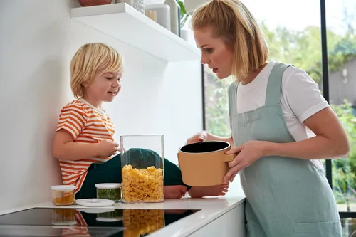 Miniatura 4 de Mepal Modula - Contenedor transparente para almacenamiento de alimentos, 15 onzas, perfecto para productos secos, apto para lavavajillas, tapa