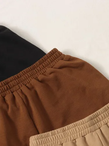 Miniatura 3 de Verdusa Pantalones cortos de descanso de 3 piezas con cordón y bolsillo para niña