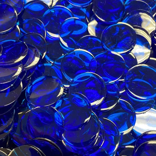 Miniatura 9 de MR CHIPS Chips de bingo de plástico para juegos 1000 unidades - Mezcla transparente de 7 colores que cuenta 3/4 pulgadas