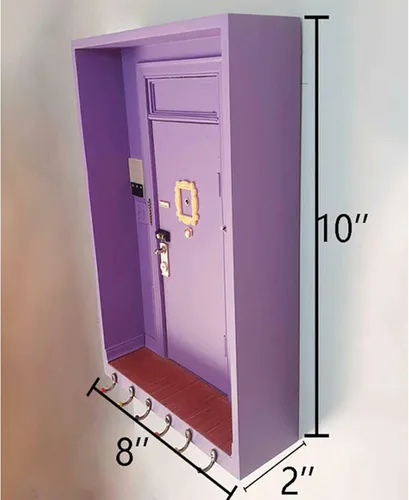Miniatura 5 de TOIVO Soporte para llaves de pared de Friends, regalos de mercancía de programas de televisión de amigos, fácil instalación para entrada